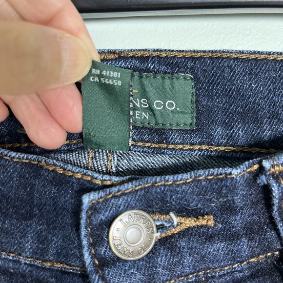 LRL Lauren Jeans Co Ralph Lauren Women Sz 4 28x29 Classic Straight Blue Jeans - Picture 3 of 12